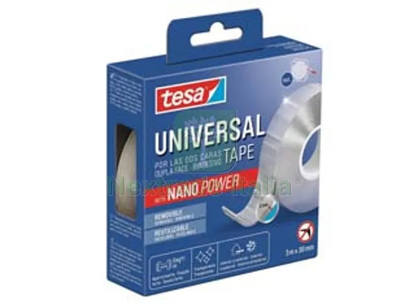 8PZ NASTRO BIADESIVO TRASPARENTE NANO POWER 55810 - mm.30h. in rotoli da mt.3 — Adesivi e sigillanti — rif. FERX.FER489102