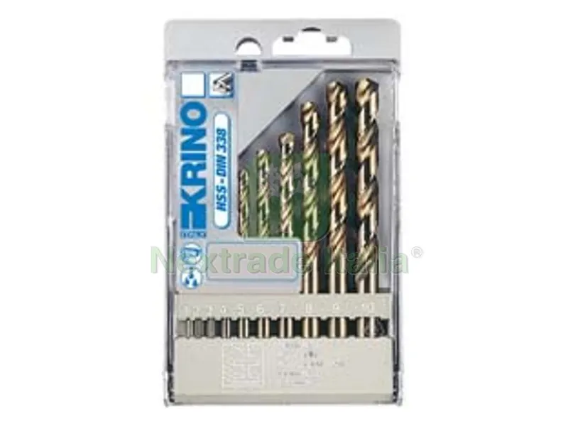 PUNTE HSS COBALTO 5% IN SET DA 10 PEZZI — Punte, frese e dischi — rif. FERX.FER489270