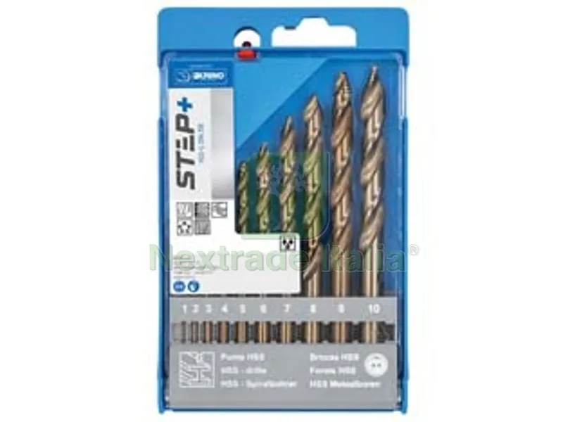 PUNTE HSS-G RETTIFICATE STEP+ IN SET DA PEZZI 10 — Punte, frese e dischi — rif. FERX.FER489294
