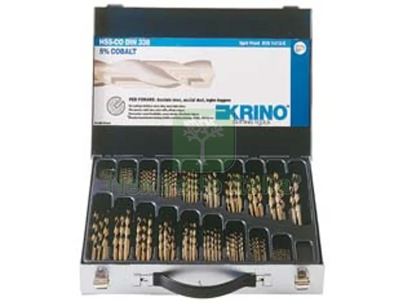 Valigetta Punte HSS Cobalto 5% in Set da 116 Pezzi — Punte, frese e dischi — rif. FERX.FER489409