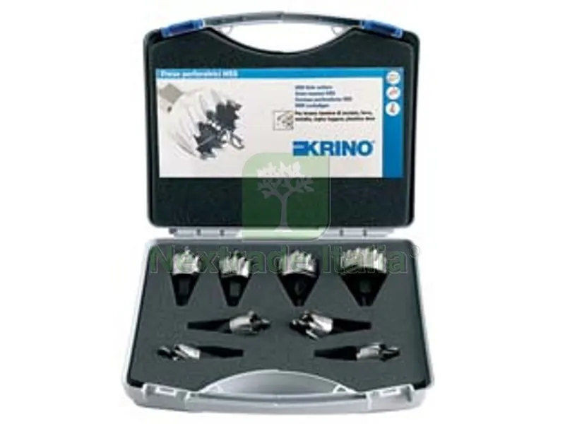 VALIGETTA FRESE PERFORATRICI A TAZZA HSS-G IN SET DA 8 PEZZI — Punte, frese e dischi — rif. FERX.FER489423 VALIGETTA FRESE PERFORATRICI A TAZZA HSS-G IN SET DA 8 PEZZI — Punte, frese e dischi — rif. FERX.FER489423