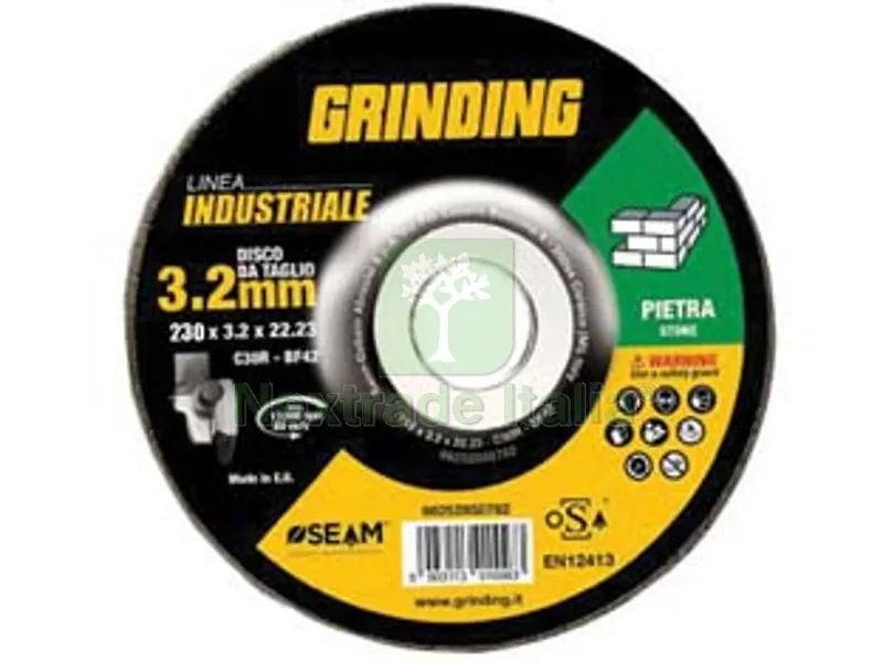 20PZ DISCHI DA TAGLIO PER PIETRA E MAT.EDILIZIO Ø MM.230 LINEA INDUSTRIALE - ø mm.230x3,2 foro 22,2 da taglio per pietra — Punte, frese e dischi — rif. FERX.FER489652 20PZ DISCHI DA TAGLIO PER PIETRA E MAT.EDILIZIO Ø MM.230 LINEA INDUSTRIALE - ø mm.230x3,2 foro 22,2 da taglio per pietra — Punte, frese e dischi — rif. FERX.FER489652