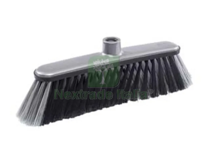 6PZ Scopa Domestica Paracolpi con Setole Incrociate per Interni - cm.35x6x12 (11661) — Casalinghi e organizzazione — rif. FERX.FER489898 6PZ Scopa Domestica Paracolpi con Setole Incrociate per Interni - cm.35x6x12 (11661) — Casalinghi e organizzazione — rif. FERX.FER489898