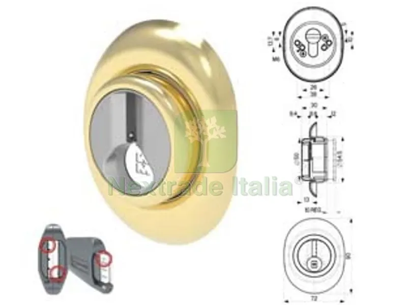 Defender Regolabile a Molla Magnetico DF371P Ottone - mm.72x90 - regolazione da mm.12 a mm.22 — Serrature e cilindri — rif. FERX.FER490146 Defender Regolabile a Molla Magnetico DF371P Ottone - mm.72x90 - regolazione da mm.12 a mm.22 — Serrature e cilindri — rif. FERX.FER490146