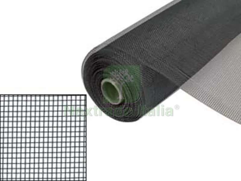 ZANZARIERA IN ALLUMINIO VISTA WAVE 18/16 - maglia 18/16 - cm.120 x mt.30 - colore antracite — Tende e zanzariere — rif. FERX.FER491341