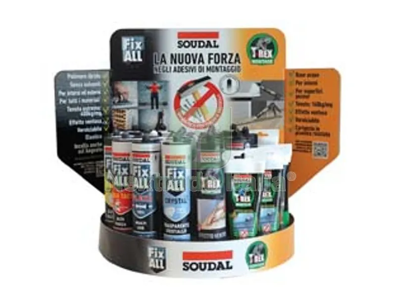 Assortimento 24 Pezzi con Espositore FIX ALL + T-REX — Articoli per ufficio — rif. FERX.FER491464 Assortimento 24 Pezzi con Espositore FIX ALL + T-REX — Articoli per ufficio — rif. FERX.FER491464