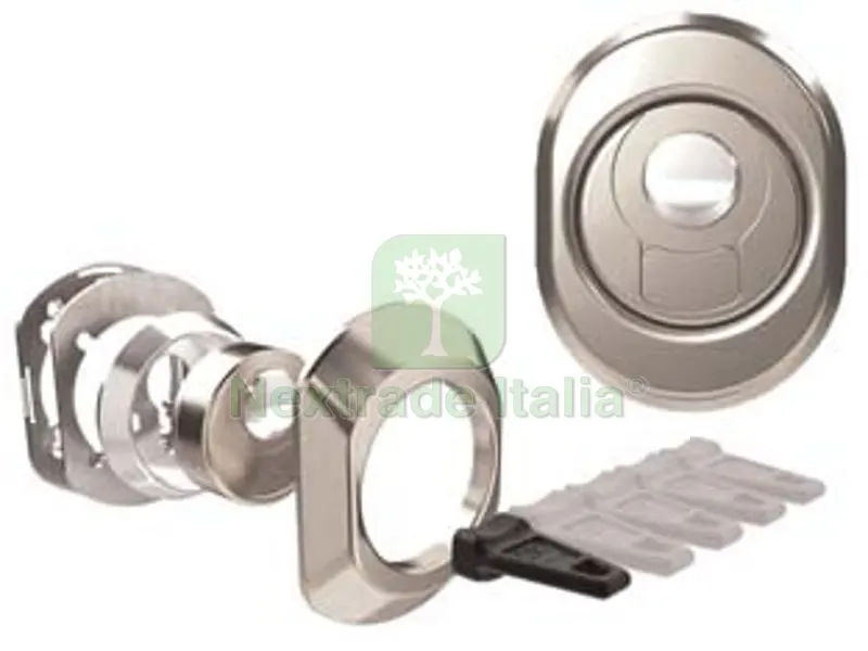 DEFENDER MAGN. BKL M1 CROMO SAT. CON VASCHETTA IN ACCIAIO ANTISHOCK - mm.50x25h. interasse mm.38 — Serrature e cilindri — rif. FERX.FER491624 DEFENDER MAGN. BKL M1 CROMO SAT. CON VASCHETTA IN ACCIAIO ANTISHOCK - mm.50x25h. interasse mm.38 — Serrature e cilindri — rif. FERX.FER491624