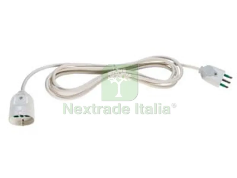 PROLUNGA ELETTRICA LINEARE BIPASSO SCHUKO BIANCA - mt.3 — Interruttori e prese — rif. FERX.FER493499 PROLUNGA ELETTRICA LINEARE BIPASSO SCHUKO BIANCA - mt.3 — Interruttori e prese — rif. FERX.FER493499