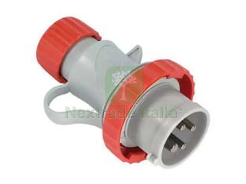 2PZ Spina Industriale Volante Rossa 3P+N+T 16A IP67 cablaggio a vite 70145V — Interruttori e prese — rif. FERX.FER493505