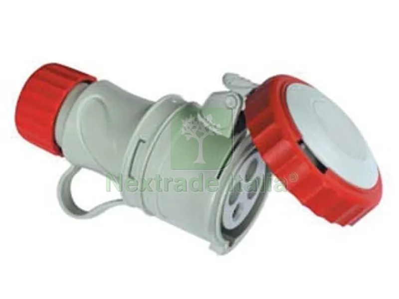 2PZ Presa Industriale Volante Argo Rossa 3P+N+T IP67 - 16A colore rosso 71145V — Interruttori e prese — rif. FERX.FER493512