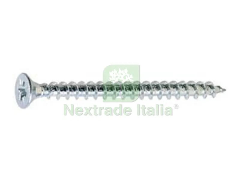 5BLISTER Vite Truciolare TSP Cava PZ INT. Filettata Acciaio Zincato in Blister - ø mm.4x20 in blister pz.25 (A) — Pannelli e tavole in legno — rif. FERX.FER494267