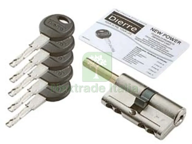 Cilindro Europeo "NEW Power" per Pomolo - mm.30-30 (CILNEWP30300755) — Serrature e cilindri — rif. FERX.FER496063