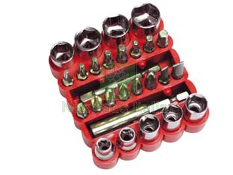 2BLISTER INSERTI MAGNETICI E BUSSOLE 27 PEZZI — Cacciaviti e giraviti — rif. FERX.FER67805