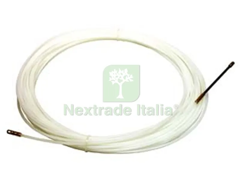 SONDA PASSACAVO NYLON CODOLO IN OTTONE - mt.15 - ? mm.3 — Minuteria metallica — rif. FERX.FER69830 SONDA PASSACAVO NYLON CODOLO IN OTTONE - mt.15 - ? mm.3 — Minuteria metallica — rif. FERX.FER69830