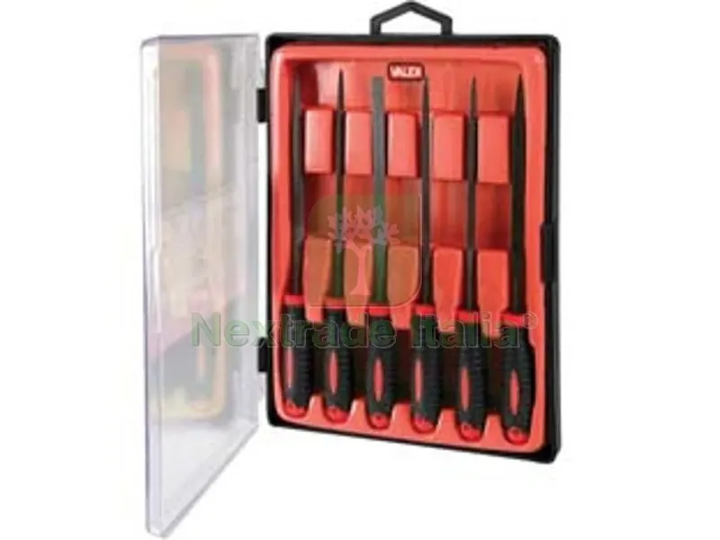 LIME IN ACCIAIO AD AGO IN SERIE 6 PEZZI - mm.140 — Lime e raspe — rif. FERX.FER19736