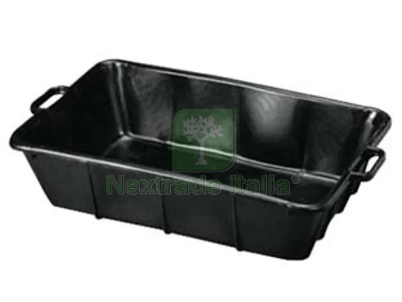 4PZ CASSA IN PLASTICA NERA LT.40 - cm.63x46x22h. — Attrezzi da giardino — rif. FERX.FER15486