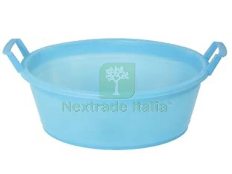 BACINELLA OVALE CON MANICI - ? cm.80x31 da lt.75 — Casalinghi e organizzazione — rif. FERX.FER93316