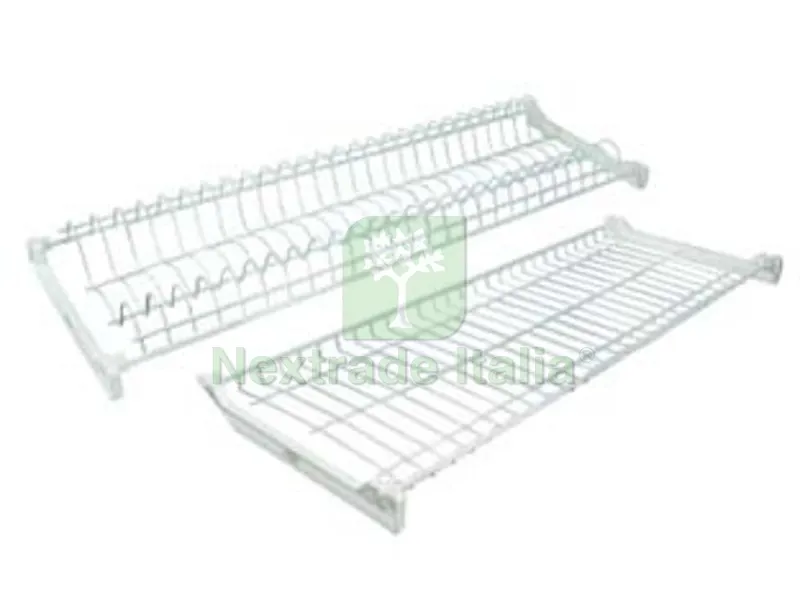 SCOLAPIATTI PLASTIFICATO BIANCO - cm.76 — Casalinghi e organizzazione — rif. FERX.FER72618