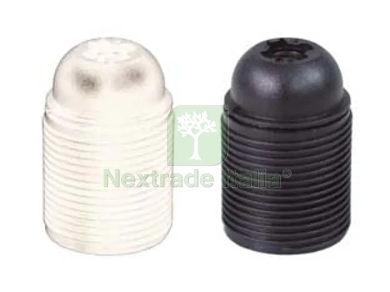 10PZ PORTALAMPADA E27 TERMOPLASTICO FILETTATO - colore bianco — Illuminazione — rif. FERX.FER239578