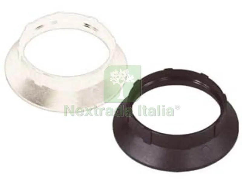 25PZ GHIERA TERMOPLASTICA PER PORTALAMPADA E27 - colore bianco — Illuminazione — rif. FERX.FER239592