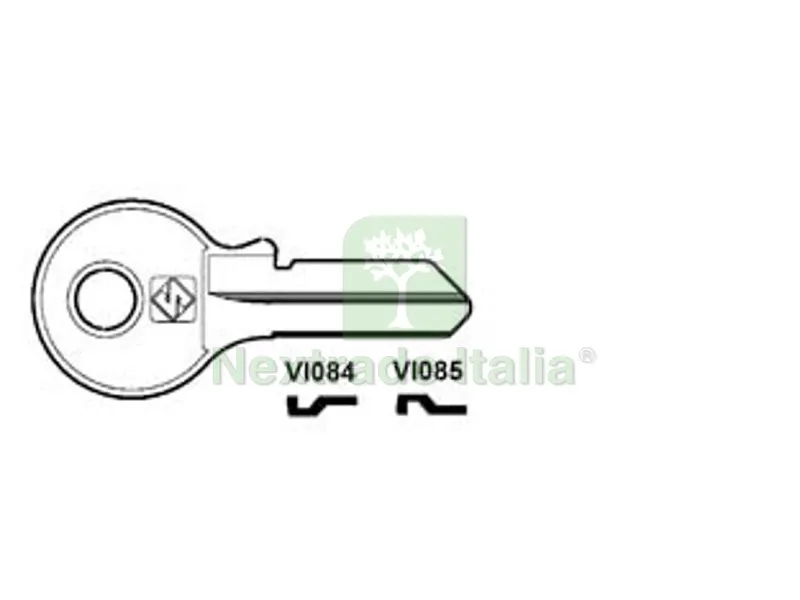 20PZ CHIAVI PER CILINDRI VIRO 4 SPINE PICCOLE - VI084 DX — Serrature e cilindri — rif. FERX.FER54799