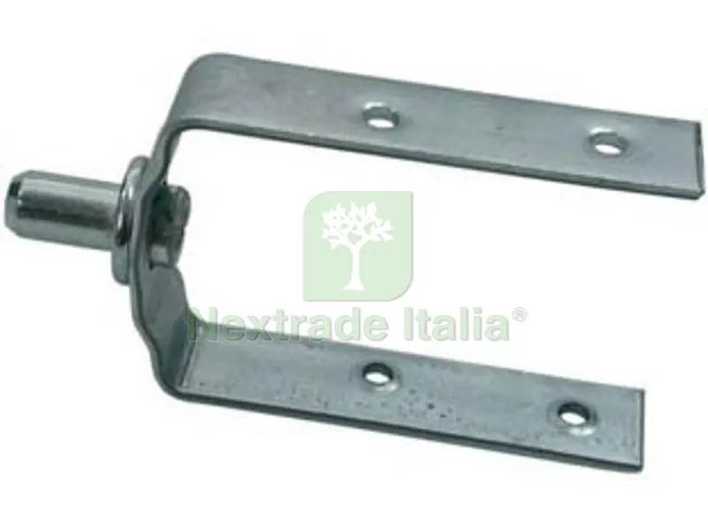 10PZ FORCELLA CON PERNO PER RULLO LEGNO PER AVVOLGIBILI - perno ? mm.12, mm.58x120 — Ferramenta porte e finestre — rif. FERX.FER3988