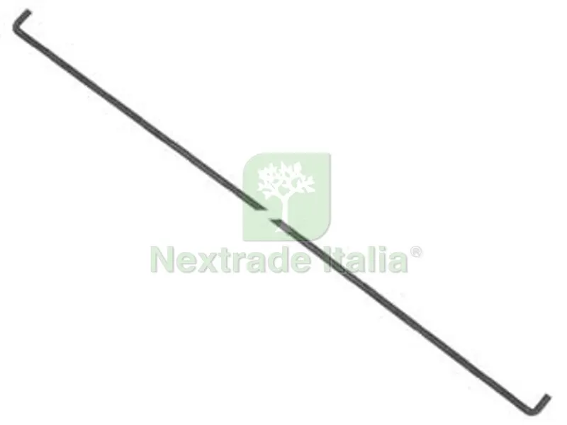 10PZ ASTA TONDA CON PIEGHE PER CREMONESI - cm.200 — Ferramenta porte e finestre — rif. FERX.FER153768
