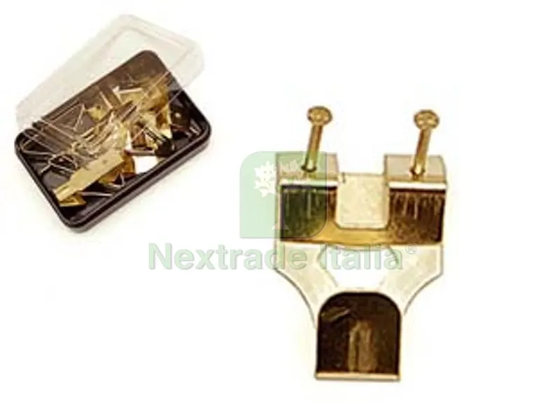 15SCATOLE GANCI X OTTONATI CON CHIODINI - n.3 in conf.5 pz. — Chiodi e graffe — rif. FERX.FER1632 15SCATOLE GANCI X OTTONATI CON CHIODINI - n.3 in conf.5 pz. — Chiodi e graffe — rif. FERX.FER1632