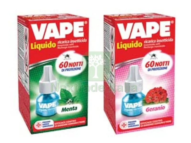 10PZ ricarica liquida per elettroemanatori 480 ore menta/geranio — Protezione piante e sementi — rif. FERX.FER5456