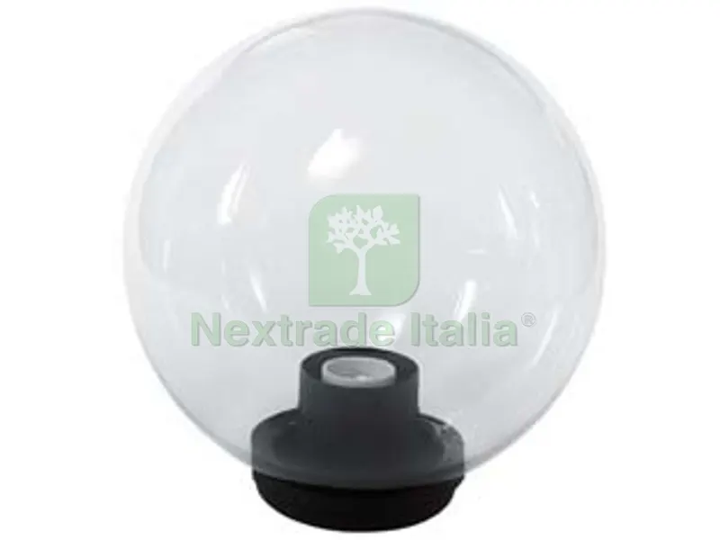 2PZ GLOBO INCOLORE CON BASE E PORTALAMPADE - ? mm.300 max 75w — Illuminazione — rif. FERX.FER10641 2PZ GLOBO INCOLORE CON BASE E PORTALAMPADE - ? mm.300 max 75w — Illuminazione — rif. FERX.FER10641
