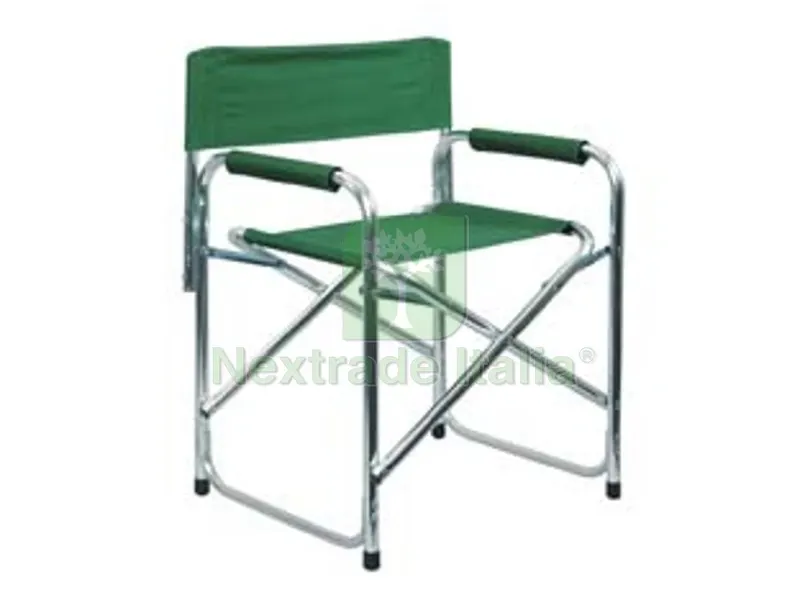 SEDIA REGISTA IN ALLUMINIO VERDE - cm.56x47x78h. — Arredo — rif. FERX.FER14267 SEDIA REGISTA IN ALLUMINIO VERDE - cm.56x47x78h. — Arredo — rif. FERX.FER14267