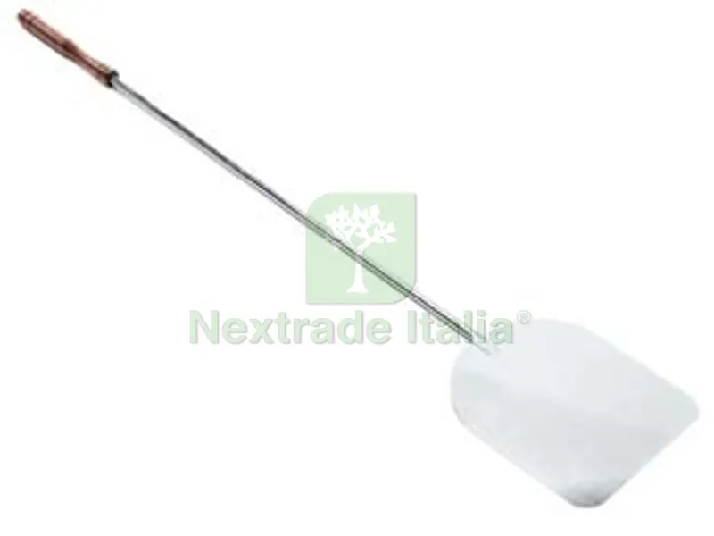 PALA RETTANGOLARE PER PIZZA IN ALLUMINIO CON MANICO - cm.33x29 — Casalinghi e organizzazione — rif. FERX.FER15929