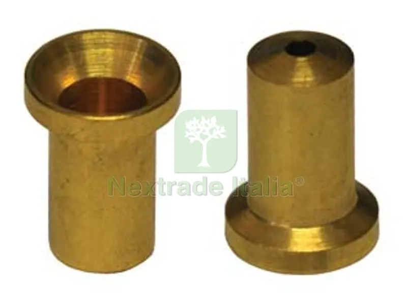20PZ POZZETTI IN OTTONE PER ASTE - ? mm.8 — Serrature e cilindri — rif. FERX.FER20244