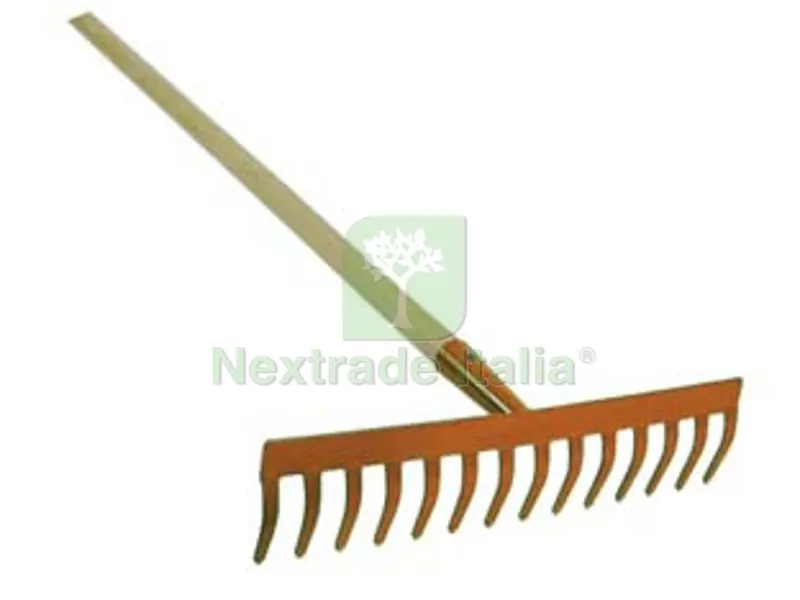 RASTRELLO CON MANICO - 12 denti - manico legno cm.130 — Attrezzi da giardino — rif. FERX.FER43434 RASTRELLO CON MANICO - 12 denti - manico legno cm.130 — Attrezzi da giardino — rif. FERX.FER43434