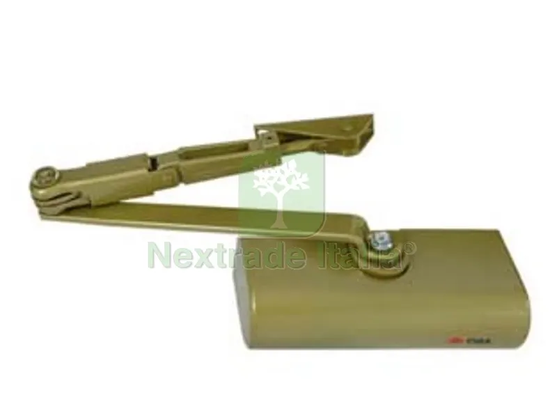CHIUDIPORTA AEREI MULTIFORZA CON ARRESTO C1416 - champagne 087 (C141603087) — Ferramenta porte e finestre — rif. FERX.FER66136