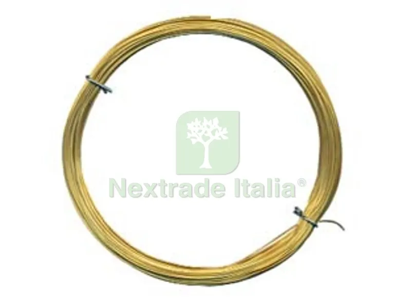 5MATASSE FILO SOTTILE PER LEGATURE OTTONE - ? mm.0,80 mt.12 — Protezione piante e sementi — rif. FERX.FER104517
