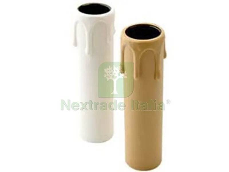 20PZ GUSCIO CANDELA CON GOCCE E14 CON PORTALAMPADA INCLUSO - ? mm.26x65h. - colore antico — Illuminazione — rif. FERX.FER88985