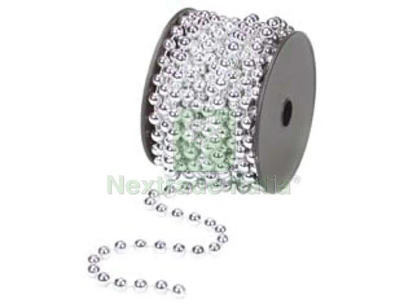 COLLANA IN PLASTICA IN BOBINA COLORE ARGENTO — Casalinghi e organizzazione — rif. FERX.FER96676