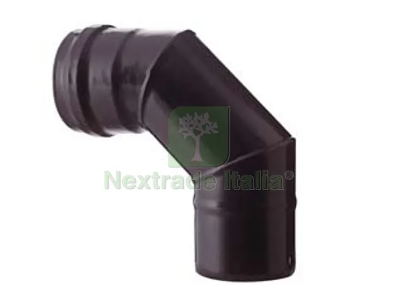 GOMITO A 90? PER STUFE A PELLET NERO OPACO PESANTE MM.1,2 - ? cm.12 — Stufe e camini — rif. FERX.FER291545 GOMITO A 90? PER STUFE A PELLET NERO OPACO PESANTE MM.1,2 - ? cm.12 — Stufe e camini — rif. FERX.FER291545