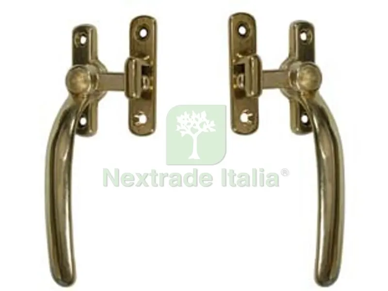 6PZ MANIGLIA A BLOCCO TONDA OTTONE LUCIDO - DX — Maniglie e pomelli — rif. FERX.FER100199 6PZ MANIGLIA A BLOCCO TONDA OTTONE LUCIDO - DX — Maniglie e pomelli — rif. FERX.FER100199