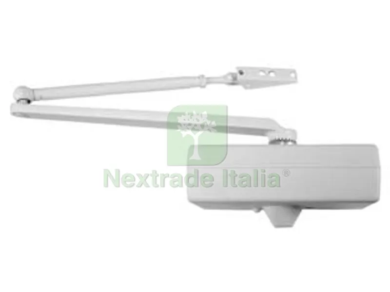 CHIUDIPORTA AEREI CON ARRESTO SERIE 564 - 564 bianco (ME64090E0) — Ferramenta porte e finestre — rif. FERX.FER104111