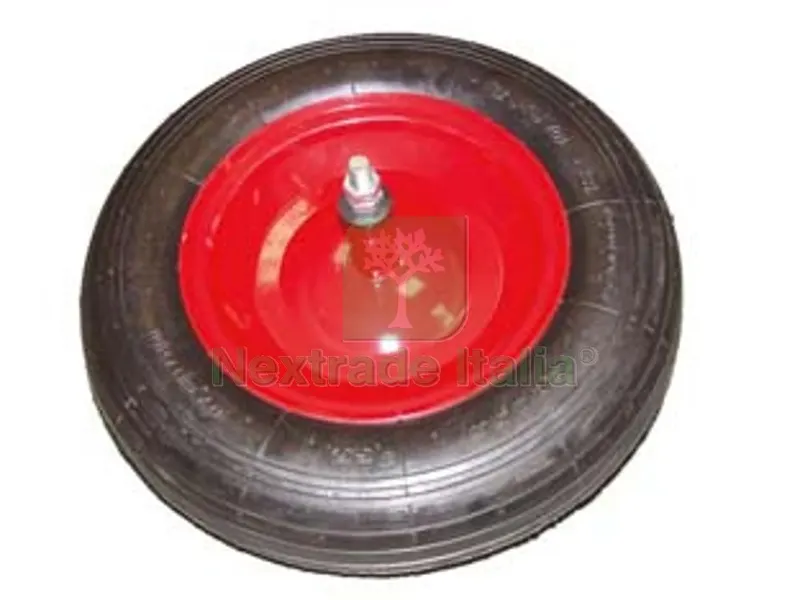 RUOTA PER CARRIOLA PNEUMATICA PERNO MM.12X210 - perno mm.12x210, interasse mm.150 — Attrezzi da giardino — rif. FERX.FER106597