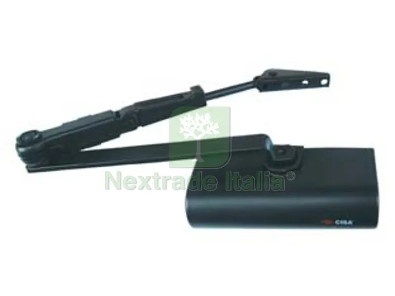chiudiporta aerei multiforza con arresto c1416 - nero 090 (c141603090) — Ferramenta porte e finestre — rif. FERX.FER109413 chiudiporta aerei multiforza con arresto c1416 - nero 090 (c141603090) — Ferramenta porte e finestre — rif. FERX.FER109413