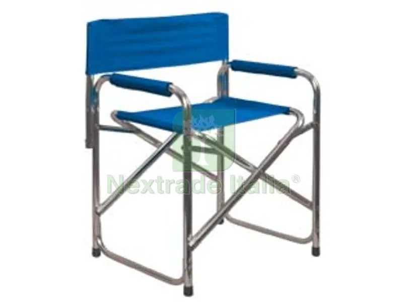 SEDIA REGISTA IN ALLUMINIO BLU - cm.56x47x78h. — Arredo — rif. FERX.FER109437 SEDIA REGISTA IN ALLUMINIO BLU - cm.56x47x78h. — Arredo — rif. FERX.FER109437