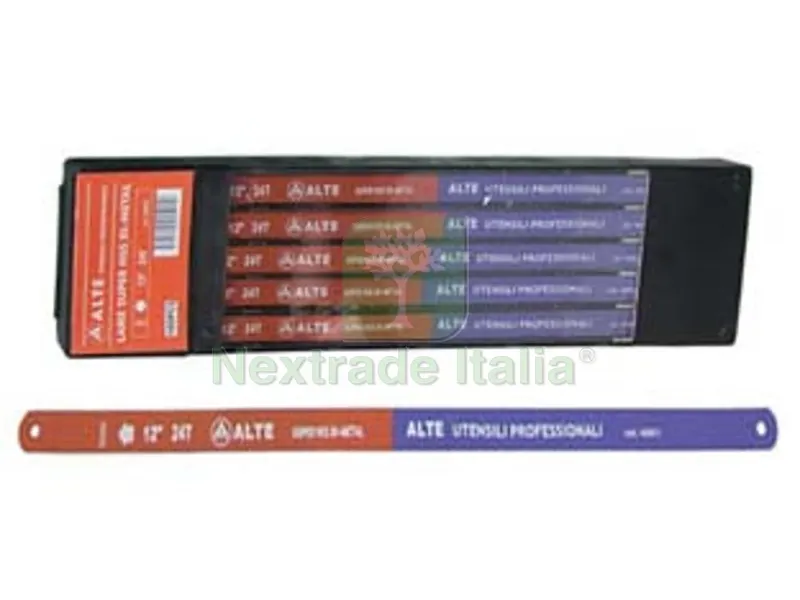 10PZ LAMA PER ARCHETTO SUPER-HSS BIMETAL PROFESSIONALE — Seghe e lame manuali — rif. FERX.FER113892 10PZ LAMA PER ARCHETTO SUPER-HSS BIMETAL PROFESSIONALE — Seghe e lame manuali — rif. FERX.FER113892
