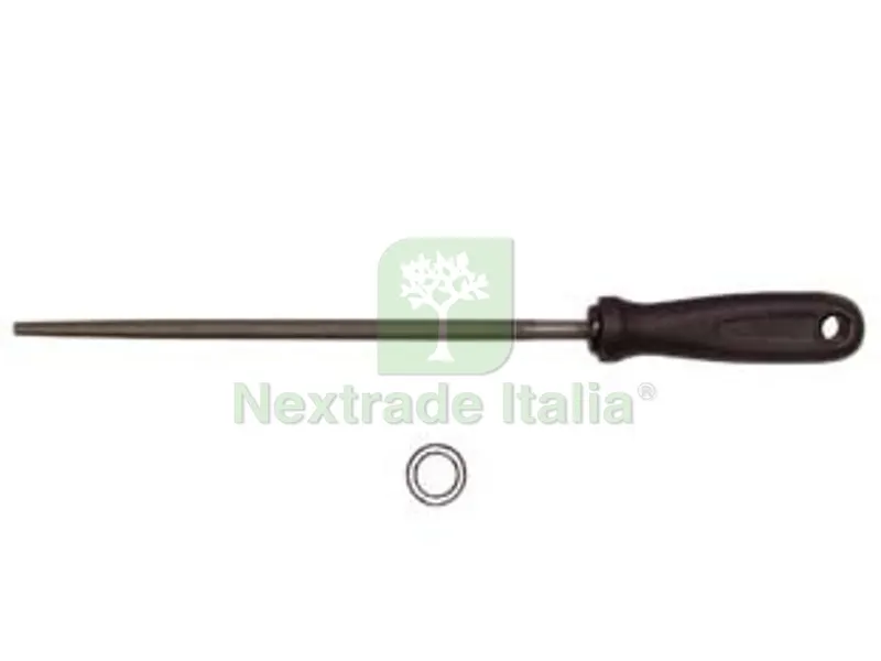 2PZ LIME TONDE CON MANICO PLASTICA - 6" mm.150 taglio bastardo — Lime e raspe — rif. FERX.FER124980 2PZ LIME TONDE CON MANICO PLASTICA - 6" mm.150 taglio bastardo — Lime e raspe — rif. FERX.FER124980