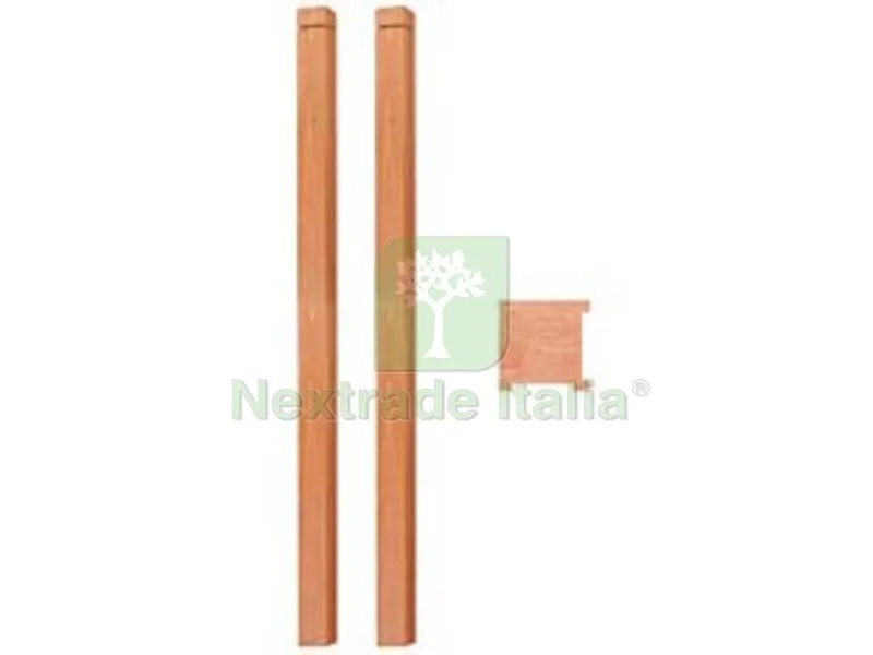 PALO PER GRIGLIATO AD ANGOLO - cm.6x6x180h. — Accessori recinzione — rif. FERX.FER224598
