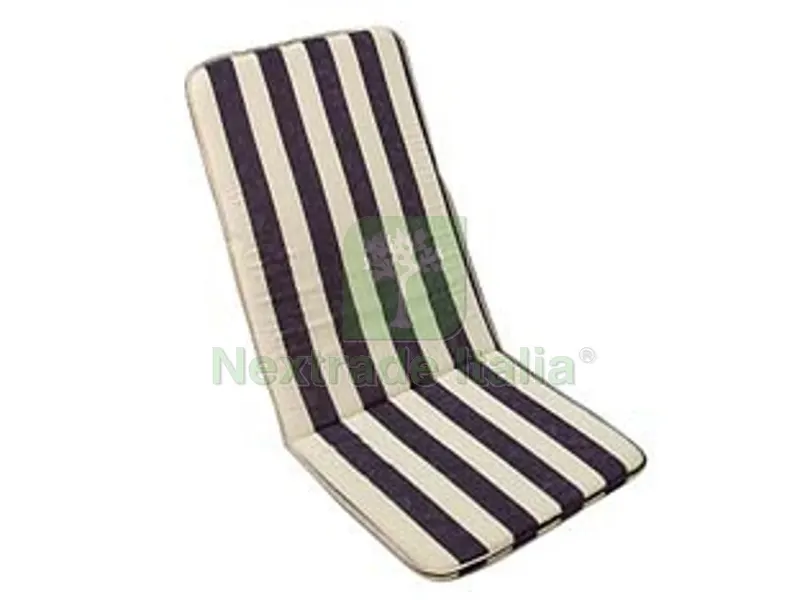 CUSCINO CIPRO A RIGHE BLU PER SEDIA RIPIEGABILE - cm.48x110h. spessore cm.3 — Arredo — rif. FERX.FER130271 CUSCINO CIPRO A RIGHE BLU PER SEDIA RIPIEGABILE - cm.48x110h. spessore cm.3 — Arredo — rif. FERX.FER130271