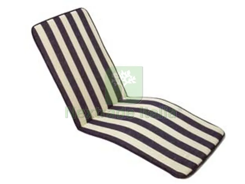 CUSCINO CAPRI A RIGHE BLU PER POLTRONA PIEGHEVOLE - cm.49x157h. spessore cm.3 — Arredo — rif. FERX.FER130295 CUSCINO CAPRI A RIGHE BLU PER POLTRONA PIEGHEVOLE - cm.49x157h. spessore cm.3 — Arredo — rif. FERX.FER130295