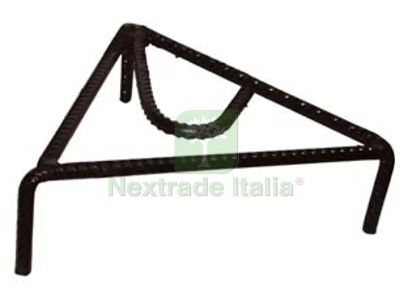 TREPPIEDI TRIANGOLARE PER CAMINO - cm.25 — Stufe e camini — rif. FERX.FER412056 TREPPIEDI TRIANGOLARE PER CAMINO - cm.25 — Stufe e camini — rif. FERX.FER412056